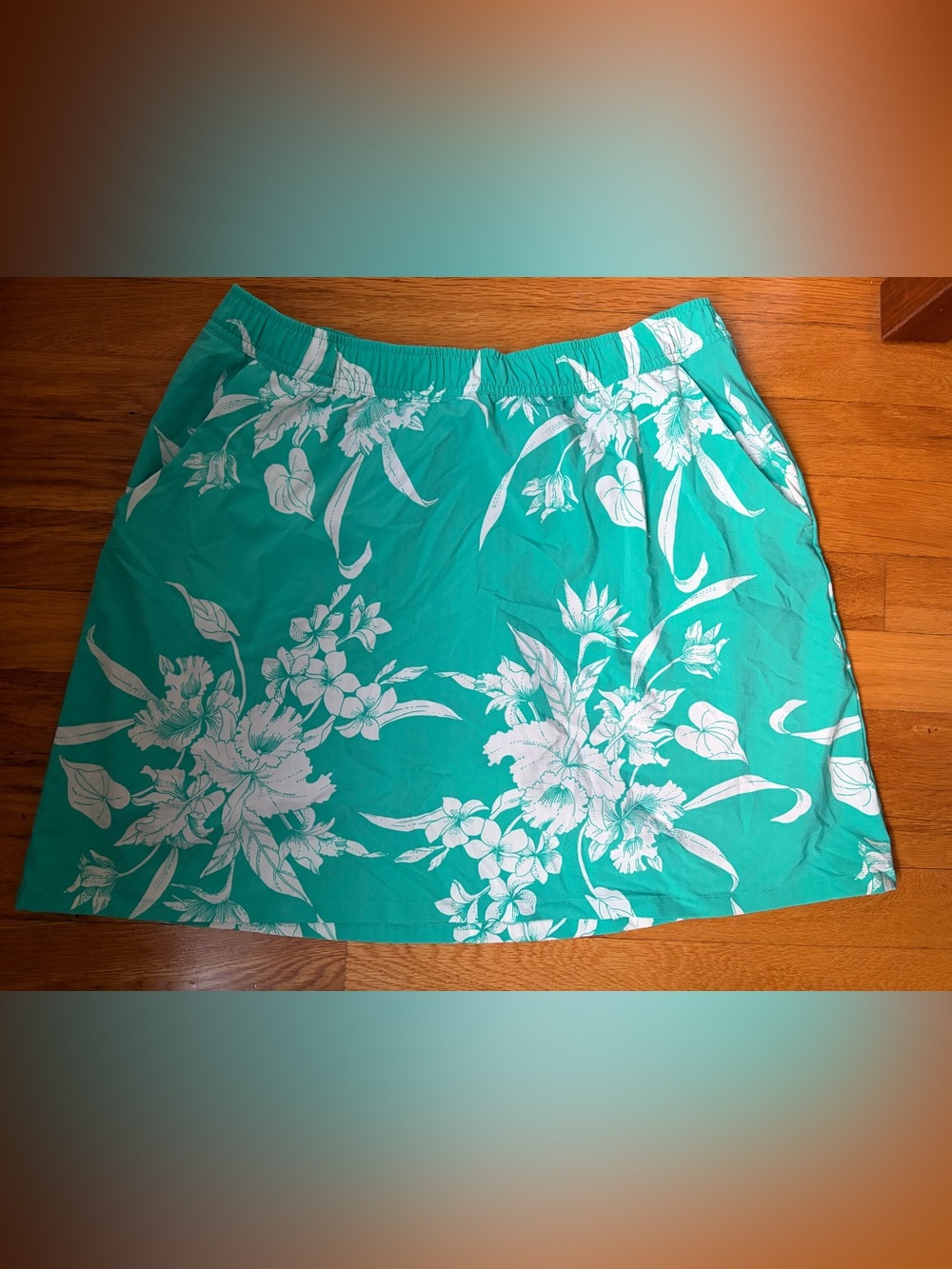 Toad & Co Sunkissed Teal Floral Skort